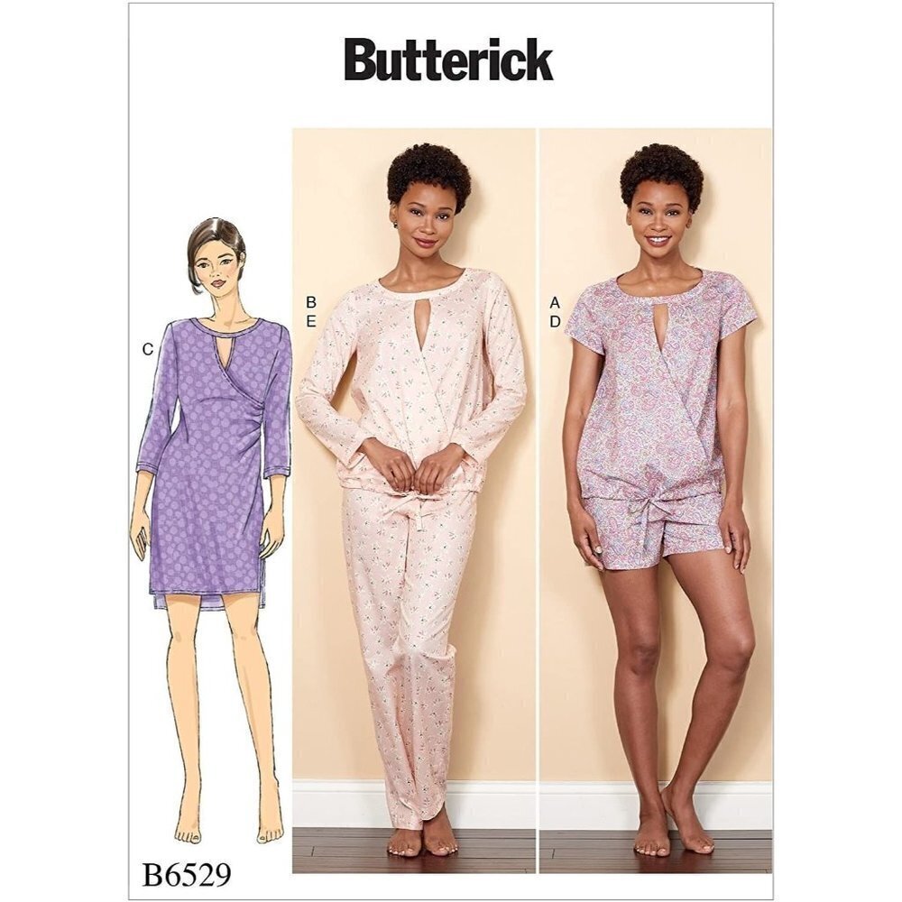 Butterick Sewing Pattern B6529 Top Dress Shorts Pants Misses XS-M Uncut